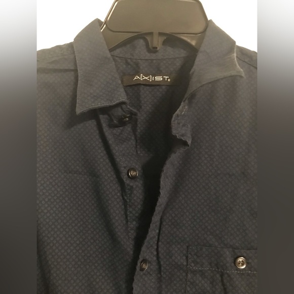 2 pcs MENS  HAGGAR & AXIST long-sleeved dress shirt used very good condition - Picture 14 of 14